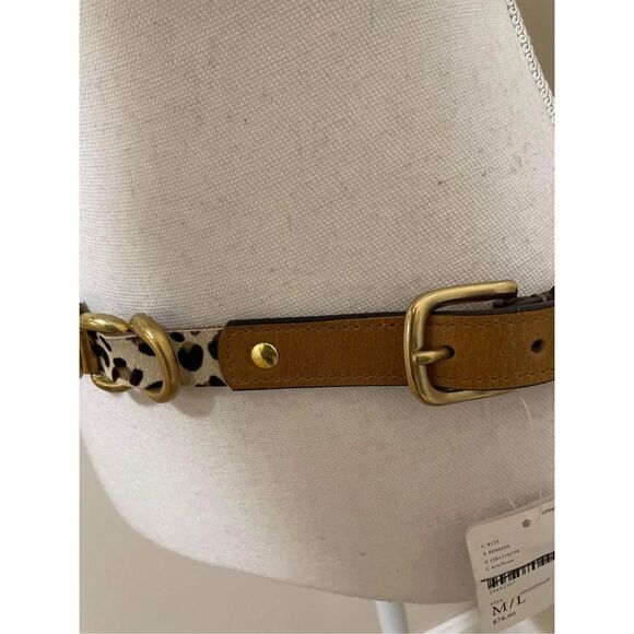 Free People Calf Fur Chain Belt Size M/L - Picture 2 of 4